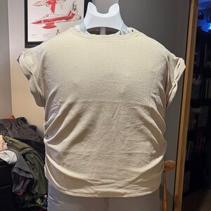 Impressi Cream Short Sleeve Tee